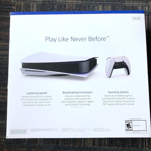 New Sony Playstation (PS5) Blu-Ray Disc Edition Console - Receipt Included - Picture 2 of 3